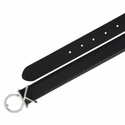 Sale Calvin Klein CK Logo Gürtel Leder black