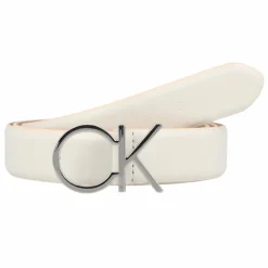 Calvin Klein Damengürtel<CK Logo Gürtel Leder bright white