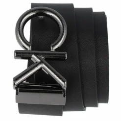 Herren Calvin Klein CK Metal Gürtel Leder