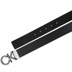 Herren Calvin Klein CK Metal Gürtel Leder