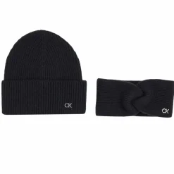 Calvin Klein Mützen<Ck Metal Strickmütze und Stirnband Geschenkset ck black