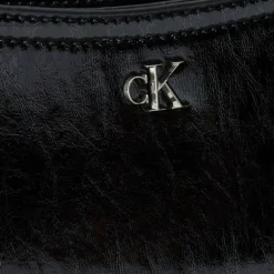 Calvin Klein Schultertaschen|Henkeltaschen<CK Metallic Schultertasche 27 cm black