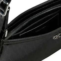 Calvin Klein Schultertaschen|Henkeltaschen<CK Metallic Schultertasche 27 cm black