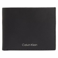 Calvin Klein Herrengeldbörsen Querformat<CK Must Geldbörse Leder 10 cm black