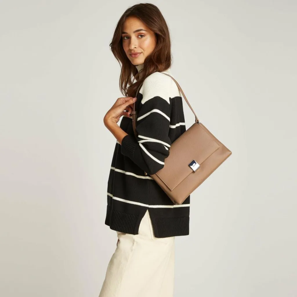 Calvin Klein Henkeltaschen|Schultertaschen<CK Plaque Schultertasche 28 cm amphora