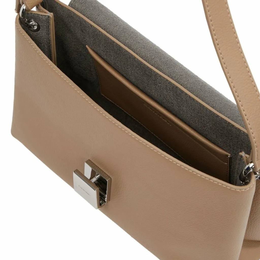 Calvin Klein Henkeltaschen|Schultertaschen<CK Plaque Schultertasche 28 cm amphora