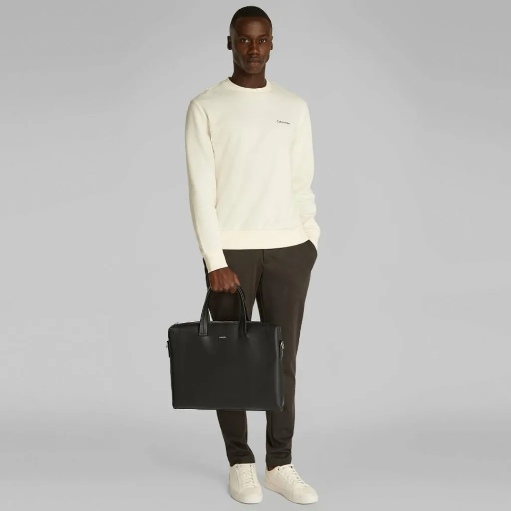 Calvin Klein CK Premium Aktentasche Leder 40.5 cm Laptopfach