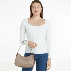 Calvin Klein Henkeltaschen|Schultertaschen<CK Refine Schultertasche 28 cm chanterelle mono jacquard