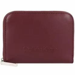 Hot Calvin Klein Embossed Geldbörse 12.5 cm oxblood