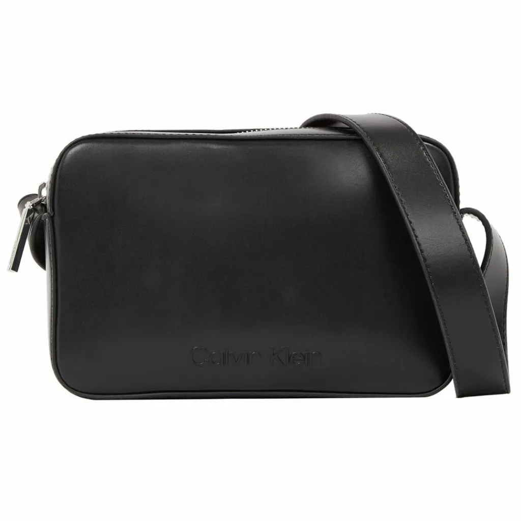 Best Calvin Klein Embossed Umhängetasche 22.5 cm black