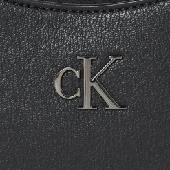 Calvin Klein Jeans Minimal Monogram Schultertasche 22 cm black-shiny gunmetal