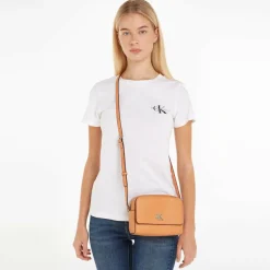 Discount Calvin Klein Jeans Minimal Monogram Mini Bag Umhängetasche 18 cm caramel
