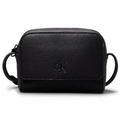 New Calvin Klein Jeans Minimal Monogram Mini Bag Umhängetasche 18 cm black-shiny gunmetal