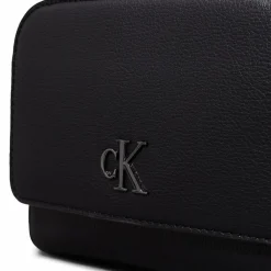 New Calvin Klein Jeans Minimal Monogram Mini Bag Umhängetasche 18 cm black-shiny gunmetal