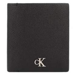 Sale Calvin Klein Jeans Mono Geldbörse RFID Schutz Leder 9.5 cm black