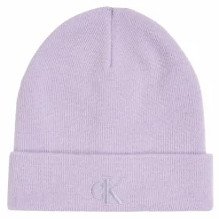 Best Calvin Klein Jeans Monogram Embro Strickmütze pastel lilac