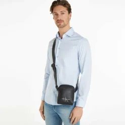 Calvin Klein Jeans Monogram Soft Mini Bag Umhängetasche 13.5 cm black