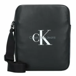 New Calvin Klein Jeans Monogram Umhängetasche 22 cm black