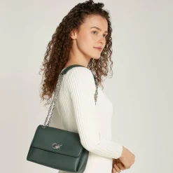 Best Calvin Klein Re-Lock Schultertasche 25 cm palm green