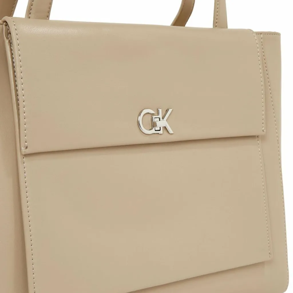 Hot Calvin Klein Re-Lock Schultertasche 44 cm brown