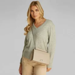 Calvin Klein Henkeltaschen|Schultertaschen<Re-Lock Schultertasche 25 cm brown