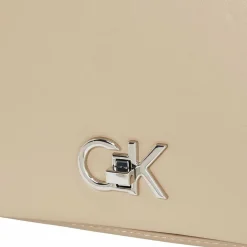 Calvin Klein Henkeltaschen|Schultertaschen<Re-Lock Schultertasche 25 cm brown