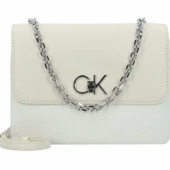 Outlet Calvin Klein Re-Lock Umhängetasche 21 cm ecru