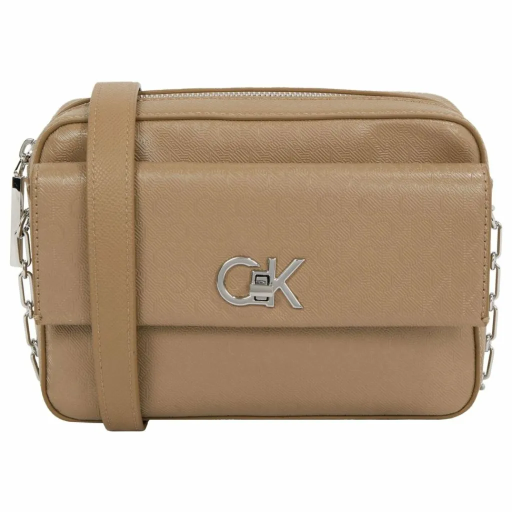 Sale Calvin Klein Re-Lock Umhängetasche 21 cm beige