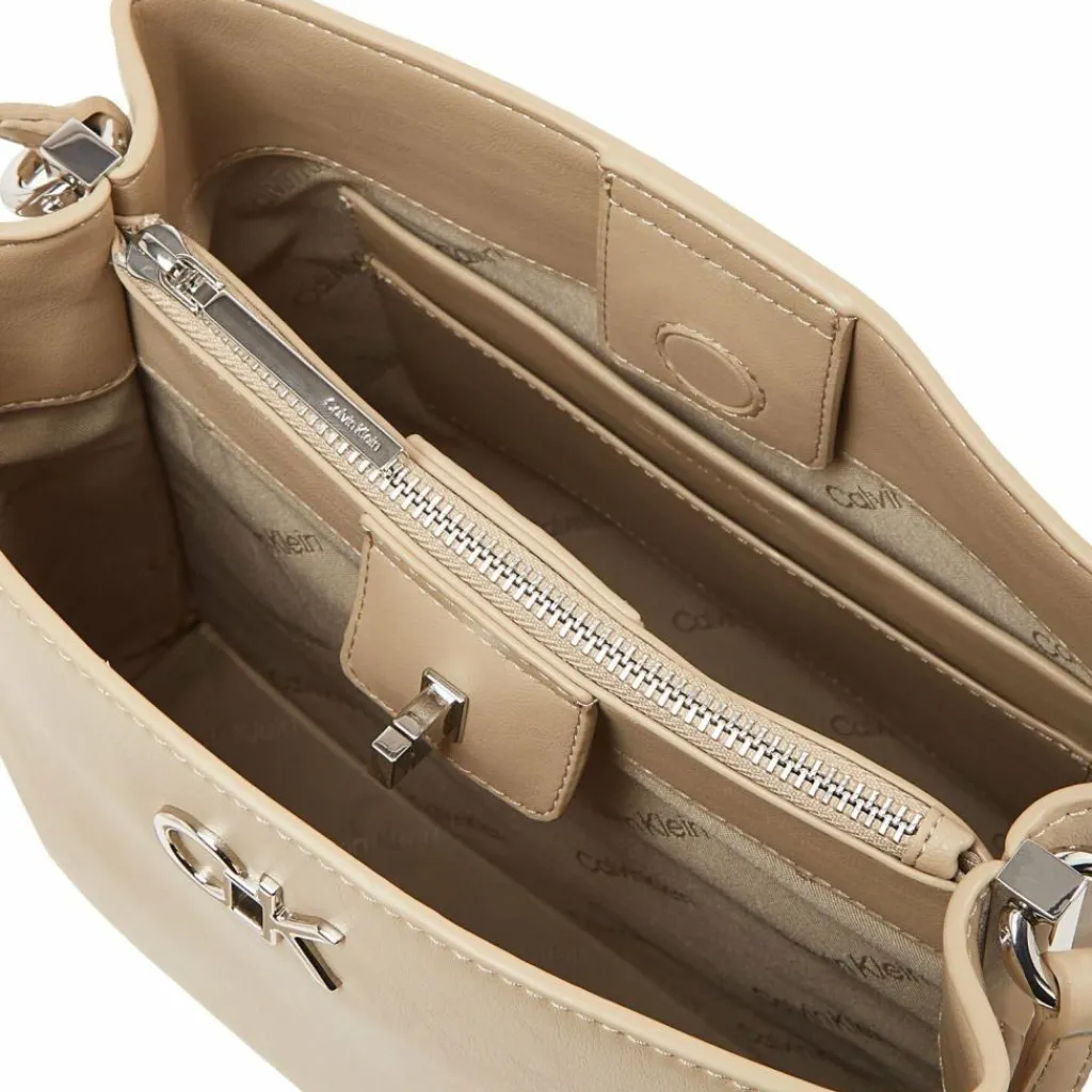 Calvin Klein Re-Lock Umhängetasche 25 cm brown