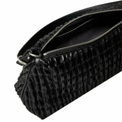 Outlet Calvin Klein Ruched Schultertasche 28 cm black