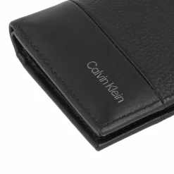 Calvin Klein Herrengeldbörsen Hochformat<Subtile Mix Geldbörse RFID Schutz Leder 8.5 cm black