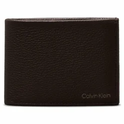 Calvin Klein Herrengeldbörsen Querformat<Warmth Geldbörse RFID Schutz Leder 13 cm dark brown