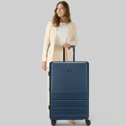 camel active Hartgepäck|4-Rollen Koffer<Hanoi 4 Rollen Trolley L 78 cm mit Dehnfalte dark blue