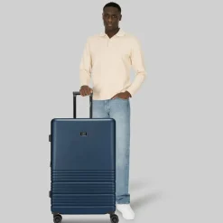 camel active Hartgepäck|4-Rollen Koffer<Hanoi 4 Rollen Trolley L 78 cm mit Dehnfalte dark blue