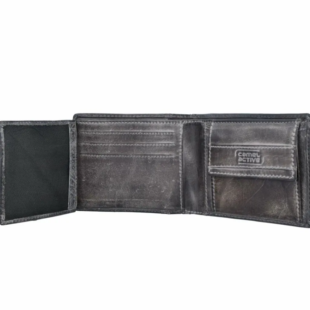 camel active Herrengeldbörsen Querformat<Melbourne Geldbörse Leder 11,5 cm schwarz
