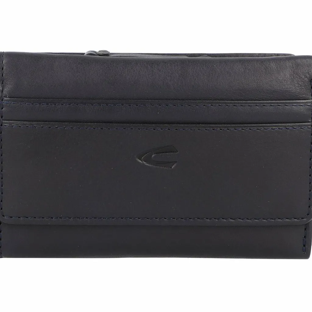 camel active Damengeldbörsen Querformat<Sara Geldbörse RFID Leder 14 cm darkblue