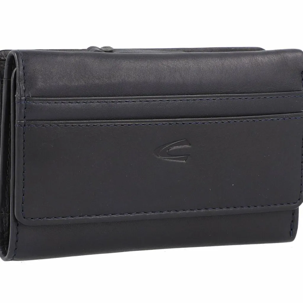camel active Damengeldbörsen Querformat<Sara Geldbörse RFID Leder 14 cm darkblue