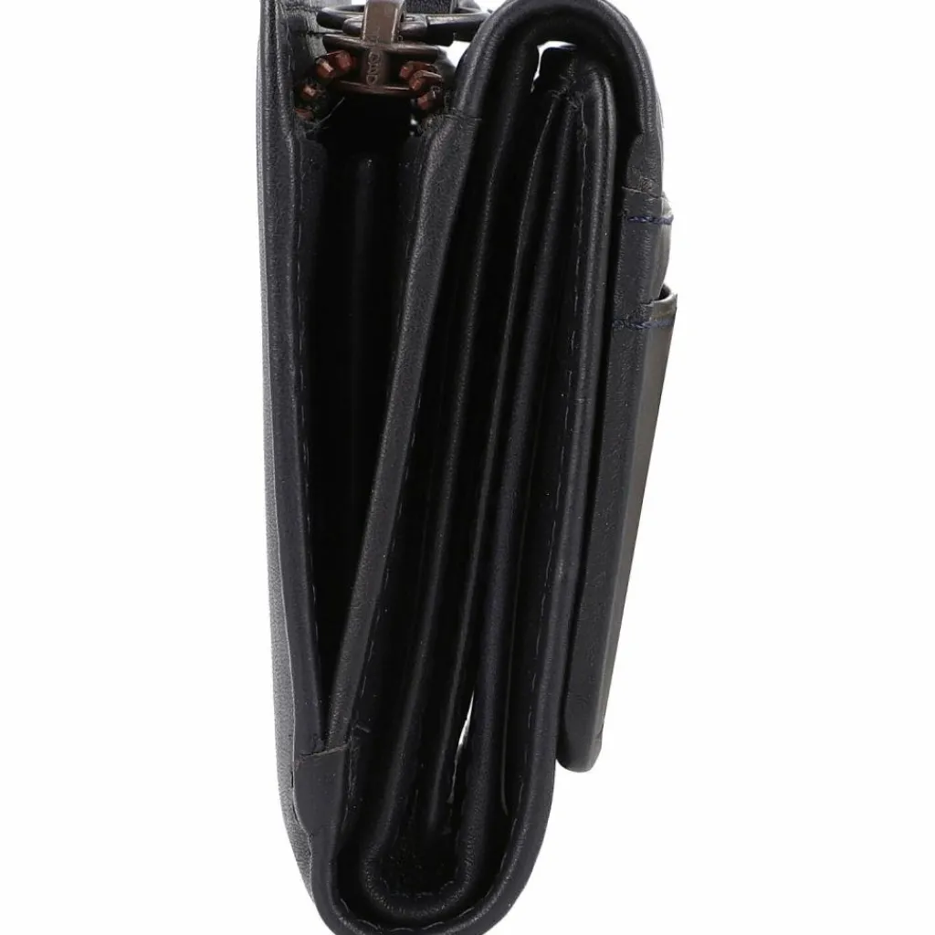 camel active Damengeldbörsen Querformat<Sara Geldbörse RFID Leder 14 cm darkblue