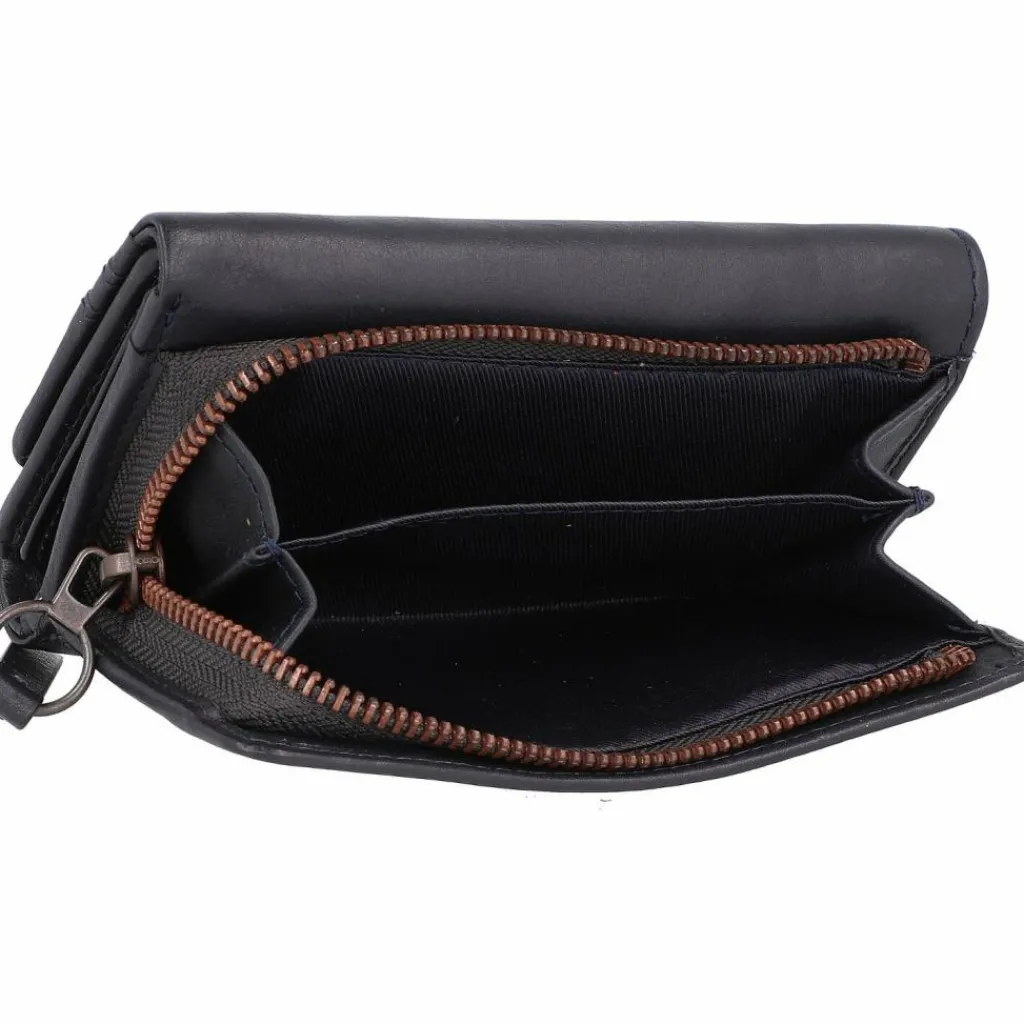 camel active Damengeldbörsen Querformat<Sara Geldbörse RFID Leder 14 cm darkblue