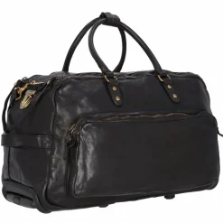 Clearance Campomaggi 2 Rollen Reisetasche Leder 57 cm nero