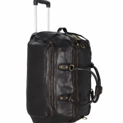 Clearance Campomaggi 2 Rollen Reisetasche Leder 57 cm nero