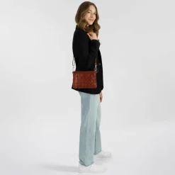 Sale Campomaggi Acacia Umhängetasche Leder 27 cm cognac