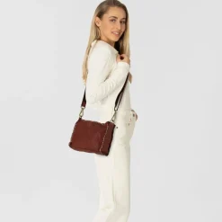 Sale Campomaggi Agata Umhängetasche Leder 19.5 cm cognac