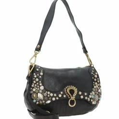 Campomaggi Schultertaschen<Bella Di Notte Schultertasche Leder 29 cm nero