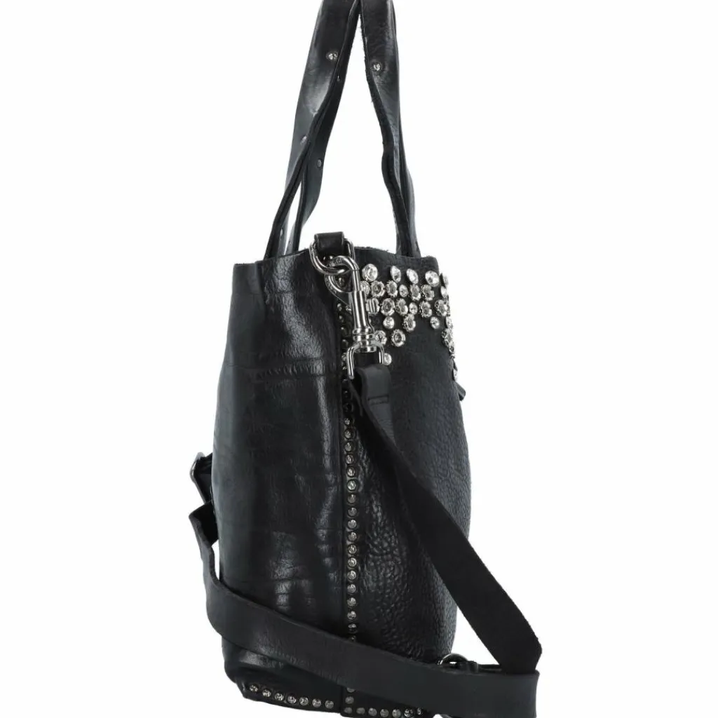 Clearance Campomaggi Bella di Notte Shopper Tasche Leder 36 cm nero