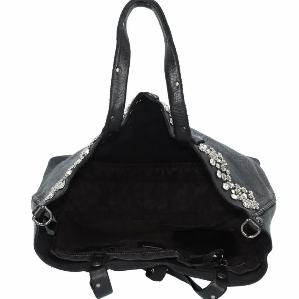 Clearance Campomaggi Bella di Notte Shopper Tasche Leder 36 cm nero