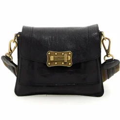 New Campomaggi Donna Schultertasche Leder 22 cm nero
