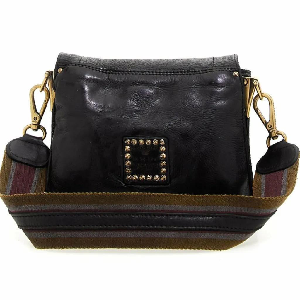 New Campomaggi Donna Schultertasche Leder 22 cm nero