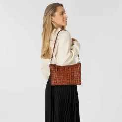 Online Campomaggi Edera Schultertasche Leder 25 cm cognac