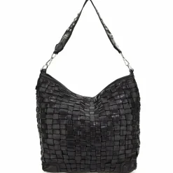 Hot Campomaggi Edera Schultertasche Leder 30 cm nero